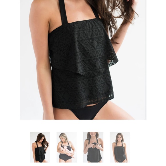 Nursing Queen Crochet swim Top - Picture 2 of 3